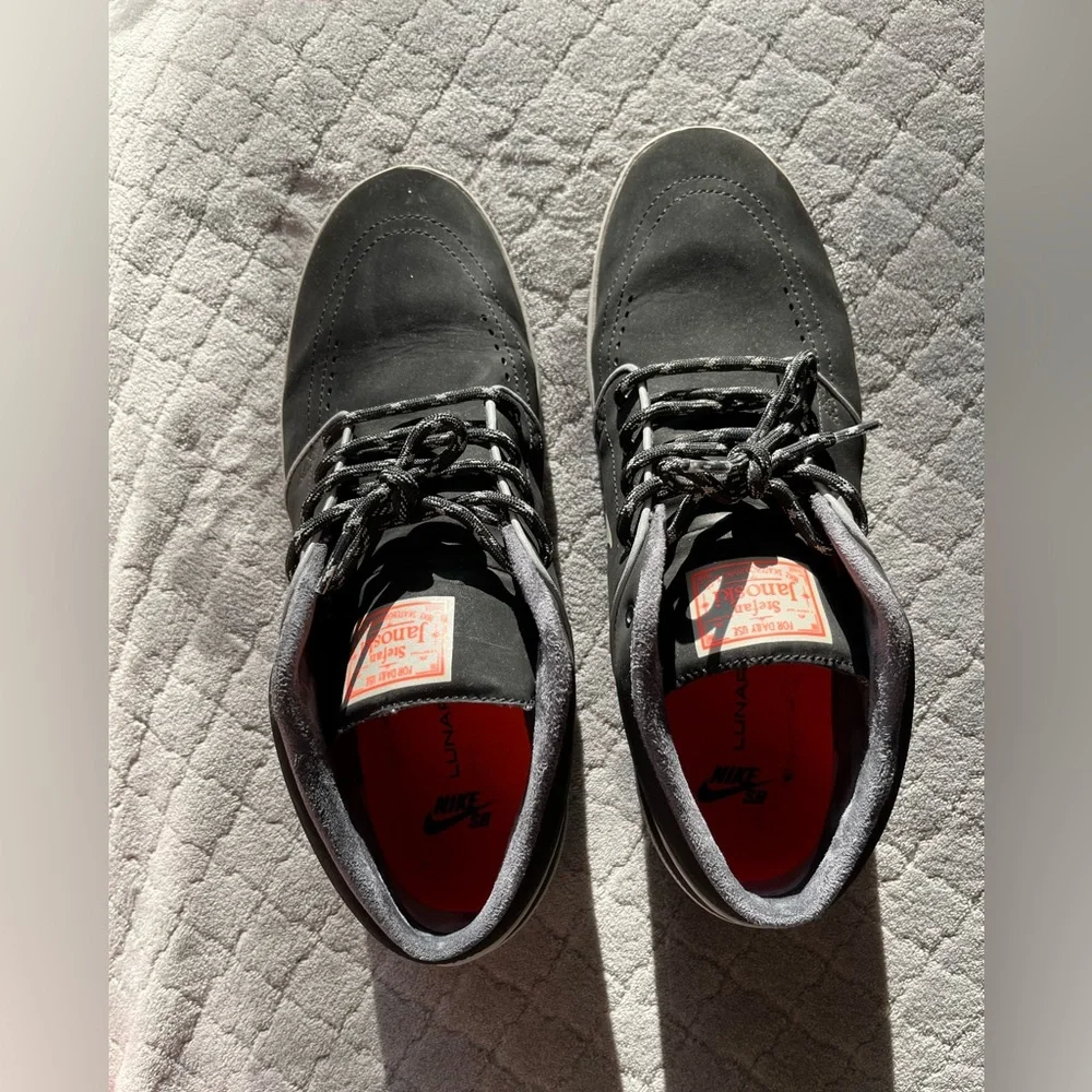 Nike Skateboarding Stefan Janoski Chukka Shoes Mens 10.5 US Black and Gray - Picture 13 of 16